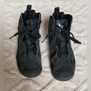 Nike Air Jordan True Flight Youth Size 5Y – Black/Gray Lace Up High Top Shoes